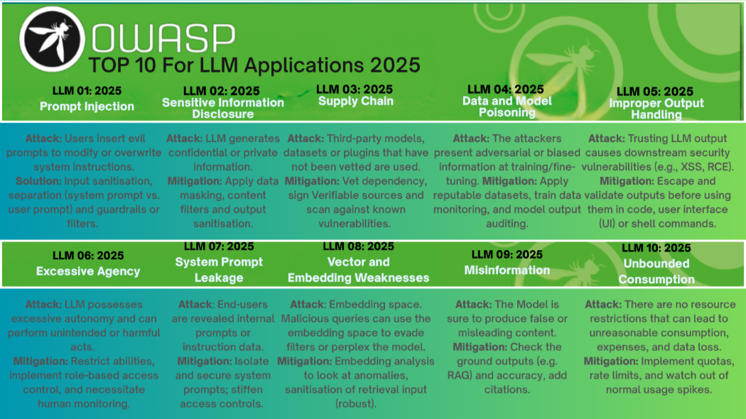 OWASP Top 10 for LLMs Applications 2025